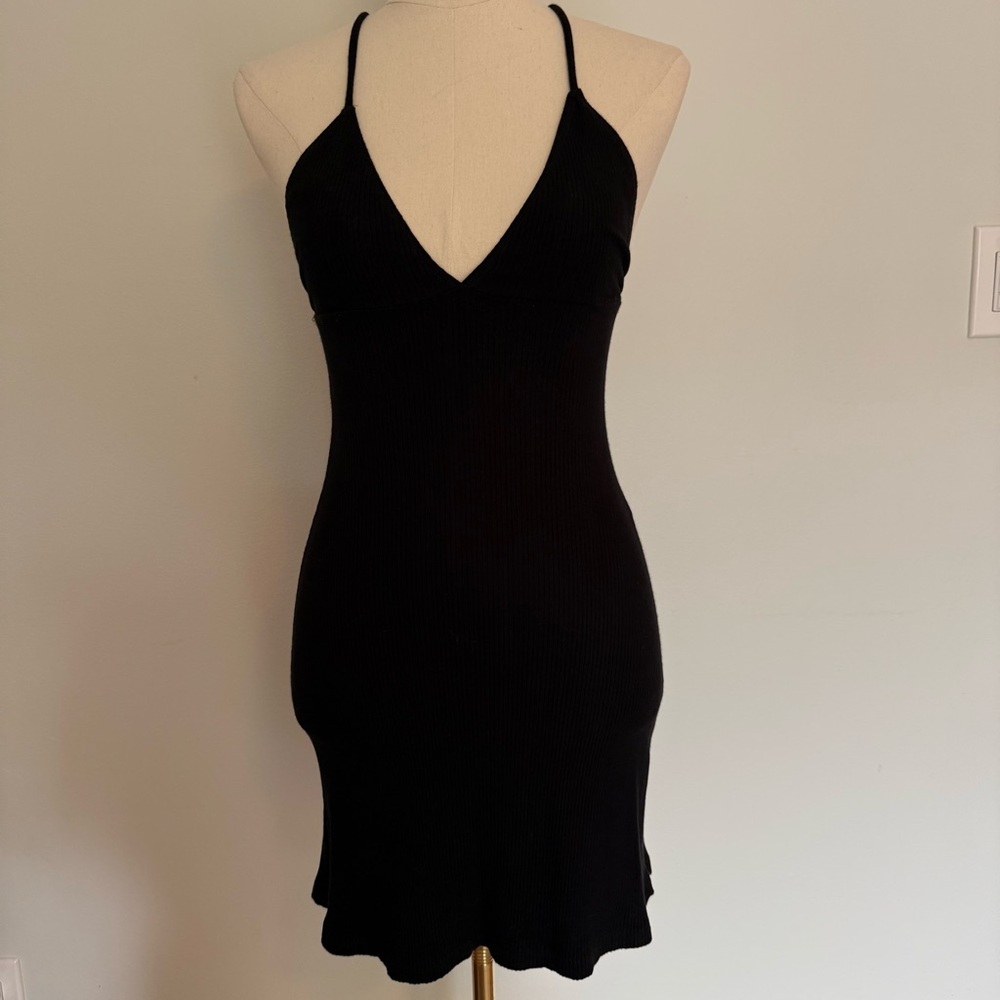 Reformation Black Textured Fabric